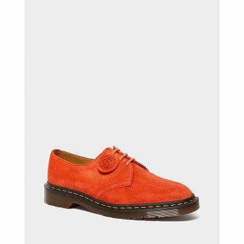Dr Martens 1461 Made In England Suede - Oranzove Oxford Topanky Damske, DR0236